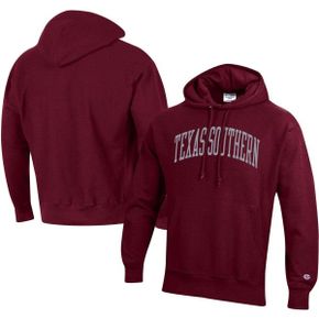 4594415 Champion Mens Maroon Texas Southern Tigers Tall Arch Pullover Hoodie