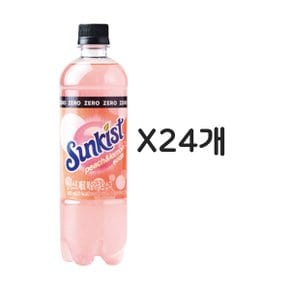 썬키스트 제로 복숭아레몬 600ml 24개