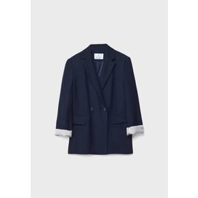 슬림핏 더블브레스트 블레이저 1901/279 NAVY BLUE