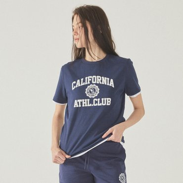 후아유 Campus Graphic Basic T-shirt  WHRAF2426F