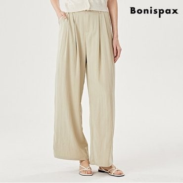 보니스팍스 정상가:89,000원  데일리 백 밴딩 심플 와이드 롱 팬츠 (XO1TA024L0)