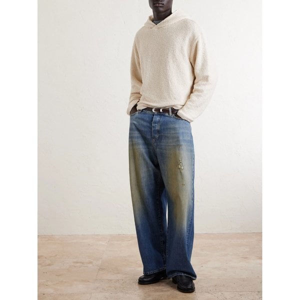 포투포 코튼 블렌드 부클 후드 티셔츠 46376663163004513