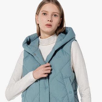 라코스테 [시흥점] 여성 후드 퀄팅 다운 베스트 BF521E-54N