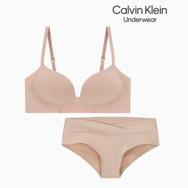 Calvin Klein Underwear 인비져블 AF 푸쉬업 브라 SET (QF6021AD,QF6357AD - 7NS)