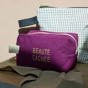 [라세리슈르갸토] POUCH CUBE BEAUTE PURPLE RAIN PM_LC054