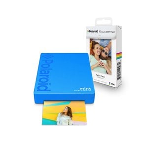 폴라로이드 Polaroid Mint Printer 포토프린터 - 블루 + 스티커 인화지 20매