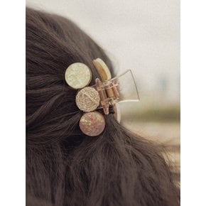 Opal glitter hair clip