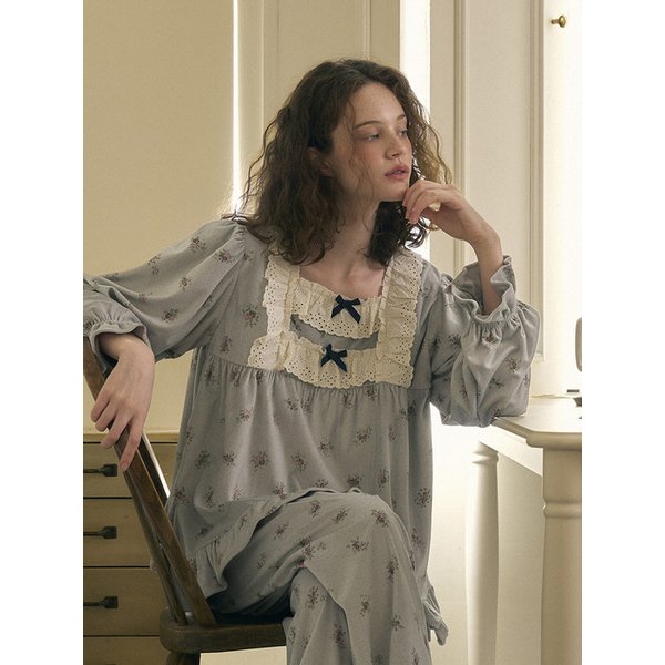 드리아 긴팔 투피스 라이트애쉬 (피치기모)