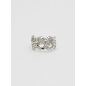 Tied flower ring_ R22[Silver]