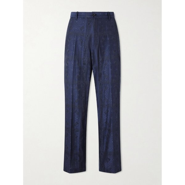 블루블루재팬 스트레이트 코튼 블렌드 자카드 팬츠 46376663162963370