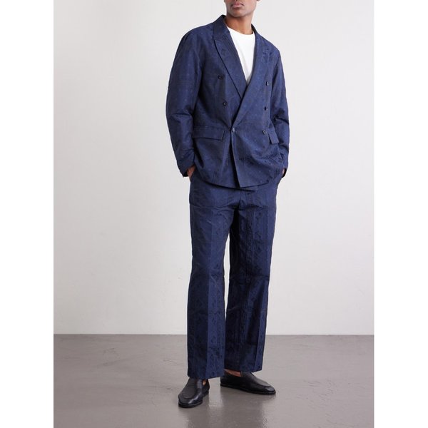 블루블루재팬 스트레이트 코튼 블렌드 자카드 팬츠 46376663162963370