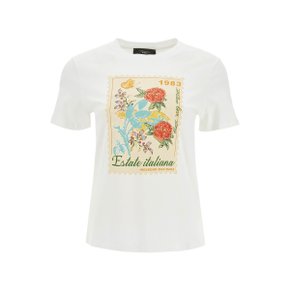 [위켄드 막스마라] Short Sleeves T-Shirts ZIRLO BIANCO+ST.