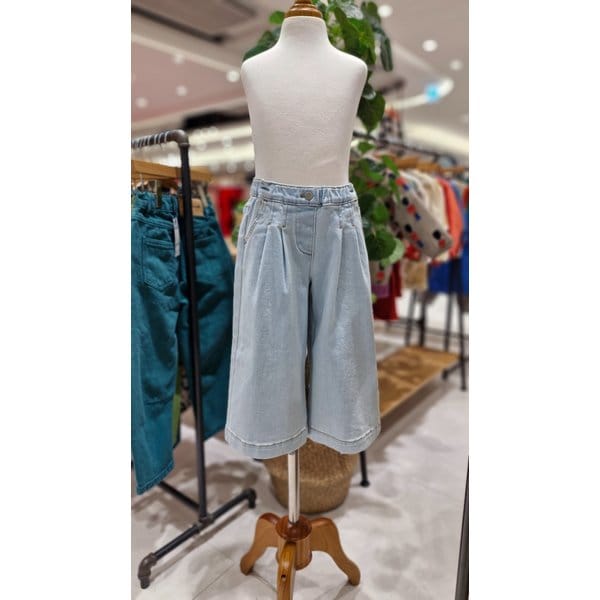 [파주점] 리틀그라운드(DL)테일스쿱- 데님세미와이드팬츠 7511441002