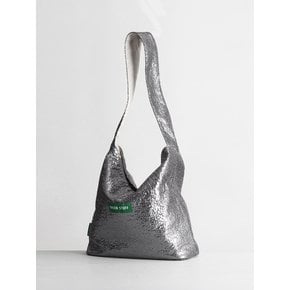 심풀 쇼퍼백 62 윤슬 텍스쳐 - titanium silver