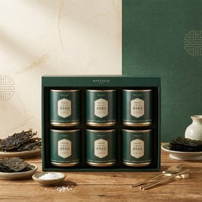 [무료배송]두번구운 곱창돌김 선물세트(캔김 35g*6EA)