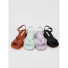 [단독]Ribbon shirring sandals (4colors)