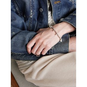 피요테 버드 플라테로 100% 실버 멀티 스톤 비즈 팔찌 46376663163060954
