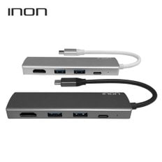 USB C타입 to 3.0 4포트 with HDMI 허브 IN-UH110C