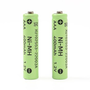 400mAh 니켈수소 AAA 충전지 2p세트 충전용건전지_P332000413