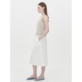 linen square sleeveless crop top_oatmeal