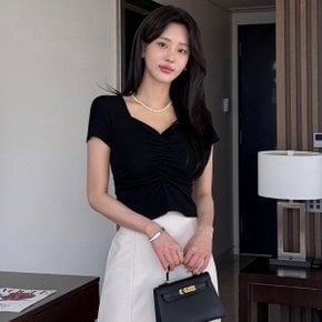 [한정] 스퀘어넥 셔링 반팔 티셔츠_M2505TS603B
