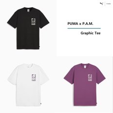 X 퍽스앤미니 그래픽 티 624070 - 01 PUMA x P.A.M. Graphic Tee