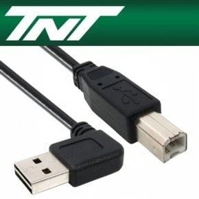 TNT 양면인식 ㄱ형 AM BM 케이블 R07 USB2.0 2m X ( 2매입 )