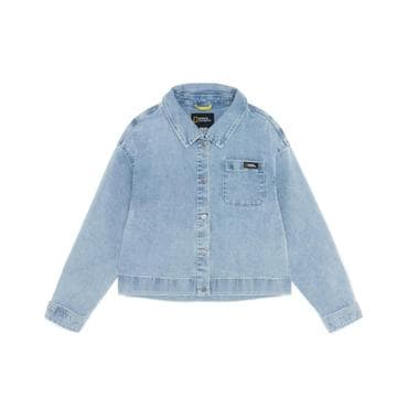내셔널지오그래픽키즈 K251GJP020 여아 데님 점퍼 BLUE