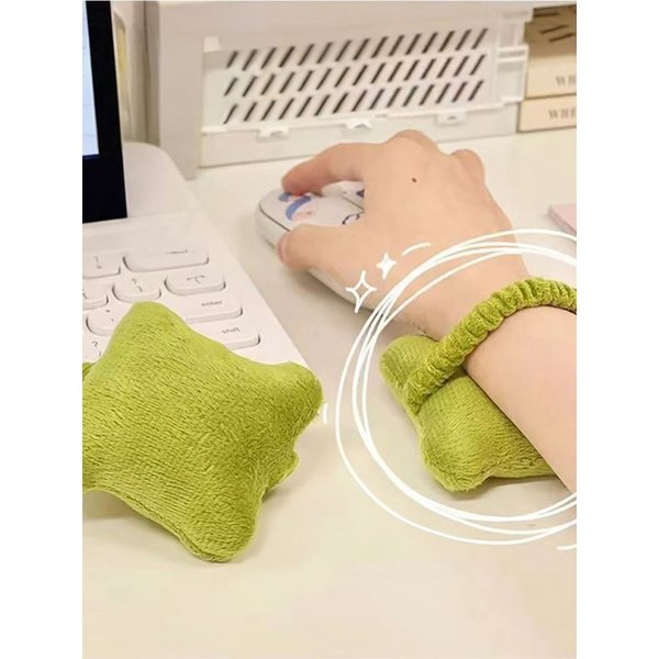 편안한 베개 모양 손목 쿠션