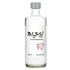 착한농부 밀담 52도 360ml 국산 단수수 3번 증류한 럼