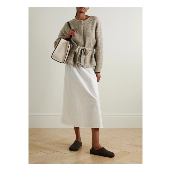 데이지 스튜디오 포드 벨티드 부클 가디건 그레이 46376663162957300