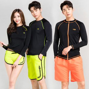 비치웨어 커플래시가드 레쉬 래쉬 빅사이즈 남성 여성 수영복 비치바지 집업 긴팔 반팔 레깅스 아쿠아슈즈