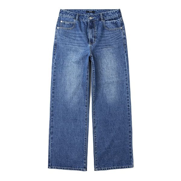 남여공용 와이드핏 데님 팬츠 (INDIGO) (HA3DP12-04)