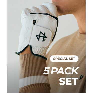 에이틴에이치 [SET] 그립 가이드라인 필드용 합피 골프장갑 왼손 5PCS