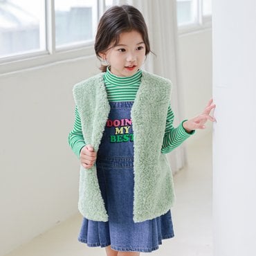 아이러브제이 민트캔디 퍼 베스트 JTEOU25
