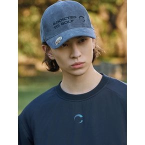 남성 자수로고 포인트 기모안감 코듀로이 볼캡 차콜