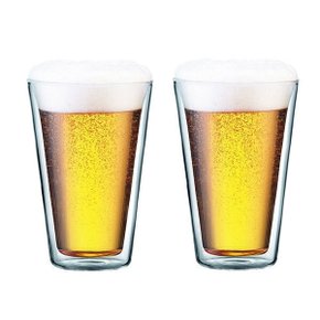 캔틴 더블월 글라스 유리컵 맥주잔 400ml 2개