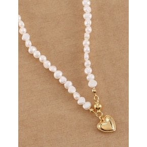 L.C.A Heart-Mini-Pearl Necklace