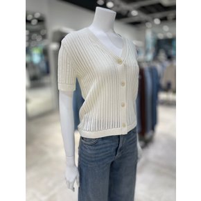 [파주점] [캘빈클라인진]여성오픈 브이넥 반팔 스웻 니트 가디건 47G327G-YAS