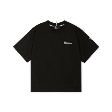 몽클레르 몽클레어 여성 그레노블 로고 블랙 반팔티 8C00009 83927 999