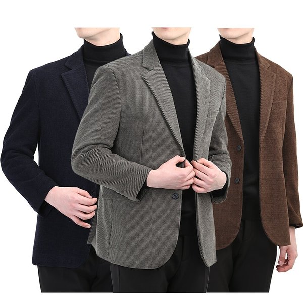 남자 겨울 프리미엄 골덴 트임 정장 콤비자켓 SB-COW-43