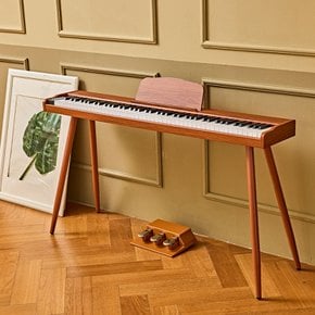 88건반 교습용 디지털 피아노 해머 우드스타일 WD-01+스탠드+트리플페달+MIDI+건반음표스티커