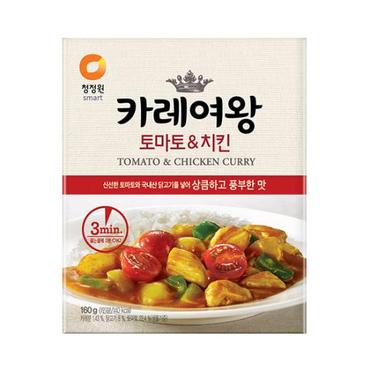 청정원 카레여왕 토마토&치킨160g