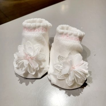 압소바 벌꽃 코사지 스니커즈//(AXB32203)백IVORY