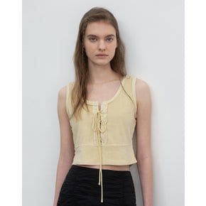 [23SS] Lace-up Top [Light yellow] JWTS3E911L1