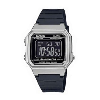  카시오 W-217HM-7B 남성 스퀘어 전자 손목 시계