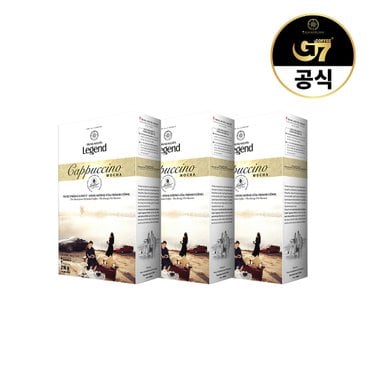 G7 쭝웬 레전드 카푸치노 모카향 12개입 X 3개  / 베트남 원두 커피 믹스 스틱