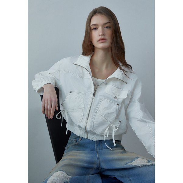 [시흥점] 여성 밑단 밴딩 아웃포켓 점퍼 (ES2TZ802)