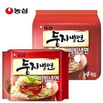 농심 둥지냉면 비빔냉면 162g 2봉(8개)