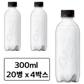 칠성 사이다 제로 칼로리 에코 무라벨 300m x 80페트 병 펫 탄산 음료수